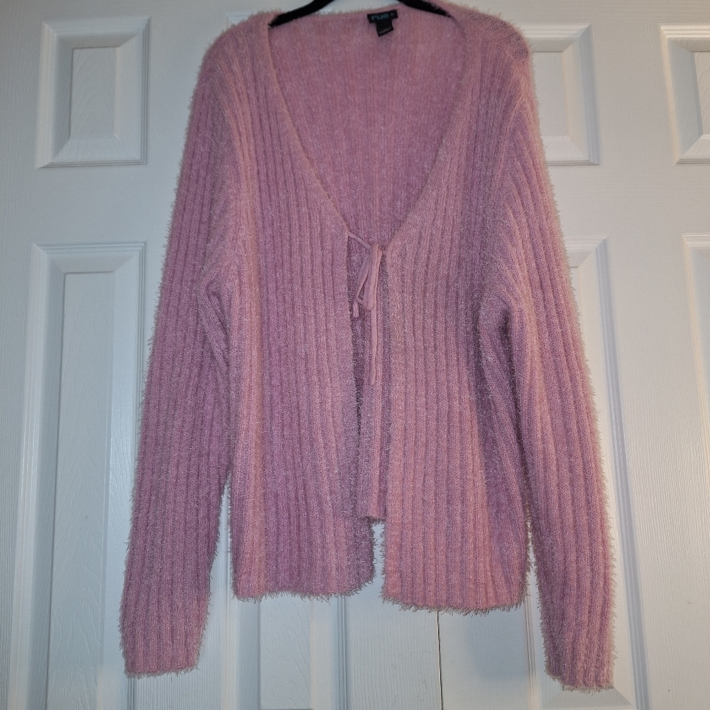 Rue21 Women's Pink Long Sleeve Sweater-Size 3x